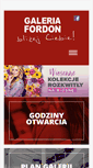 Mobile Screenshot of galeriafordon.pl