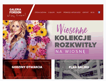 Tablet Screenshot of galeriafordon.pl